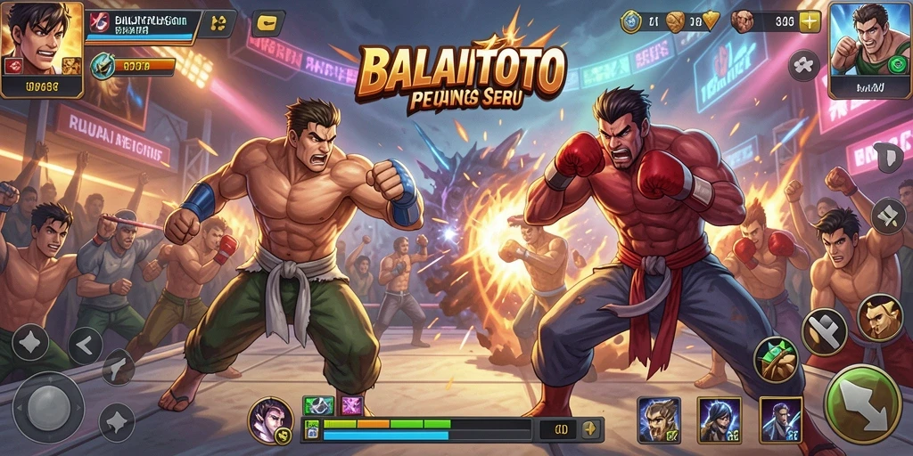 Gameplay BALAITOTO dengan aksi pertarungan yang mendebarkan.