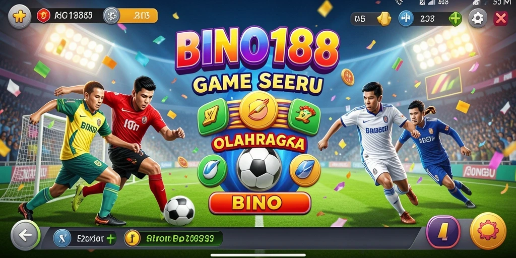 Tangkapan layar utama BINGO188 menampilkan gameplay yang penuh aksi olahraga dan keseruan.