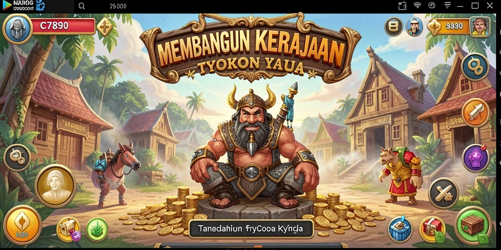 Tampilan gameplay C7890 yang menakjubkan saat mengelola bisnis Tycoon Anda.