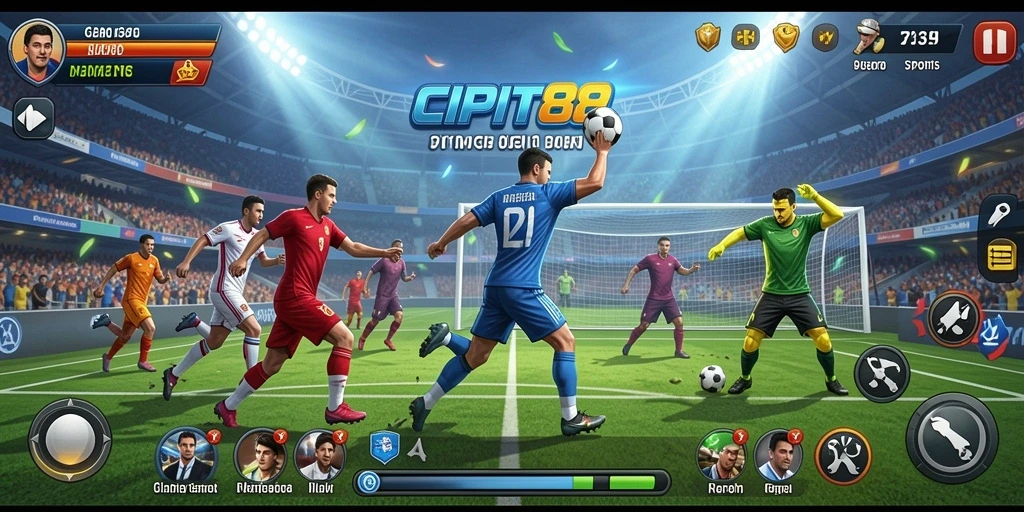 Screenshot gameplay <strong>CIPIT88</strong> menampilkan aksi seru olahraga.