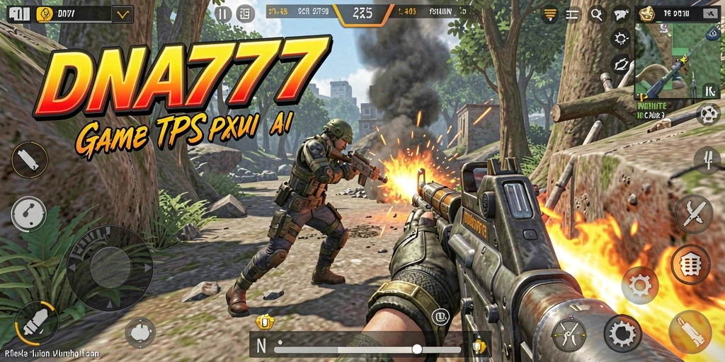Tampilan gameplay mendebarkan dari DNA777 yang penuh aksi.