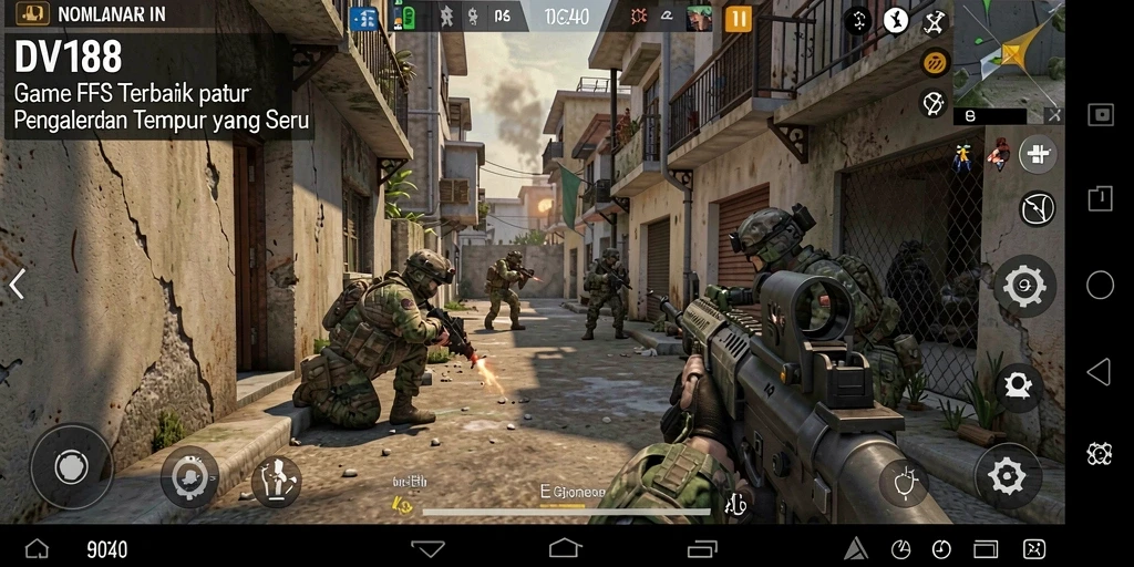 Tampilan seru gameplay DV188 dengan pertarungan mendebarkan di medan perang.