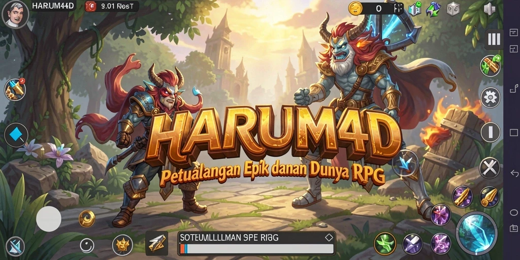 Tangkapan layar dari gameplay menakjubkan dalam HARUM4D.