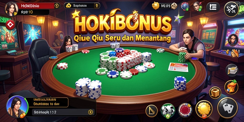 Tampilan gameplay QiuQiu yang menarik dan interaktif.