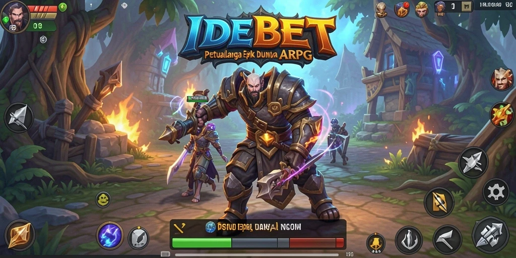 Screenshot menunjukkan gameplay penuh aksi di dunia ARPG.