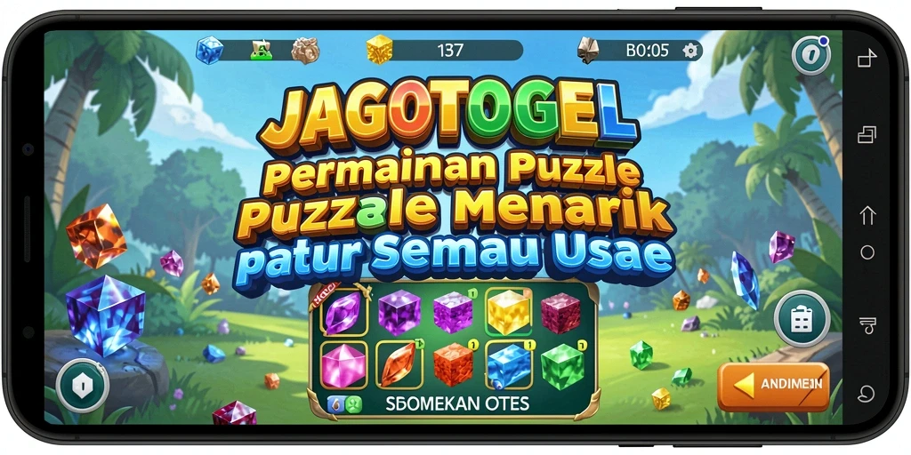 Tampilan menarik dari gameplay Puzzle di JAGOTOGEL.