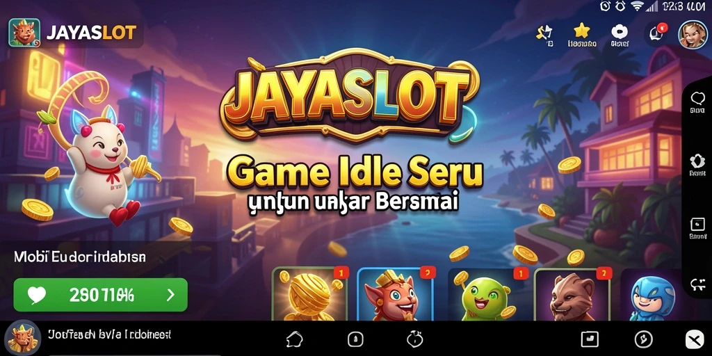 Screenshot gameplay JAYASLOT yang menampilkan keseruan permainan Idle.