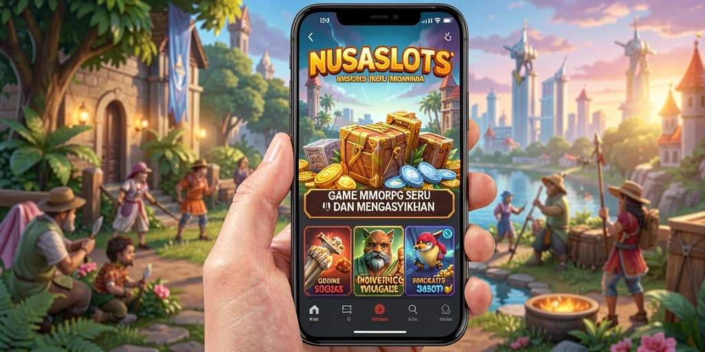 Tangkapan layar NUSASLOTS menampilkan pengalaman gameplay MMORPG yang imersif.