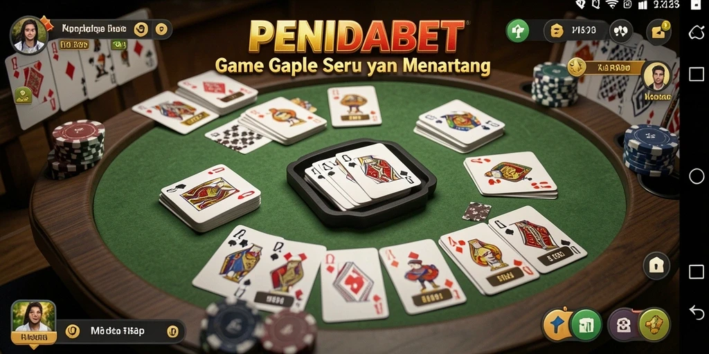 Menampilkan gameplay seru Gaple di PENIDABET.