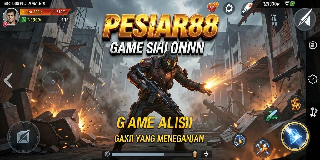 Screenshot utama PESIAR88 dengan tampilan gameplay Action yang mendebarkan.