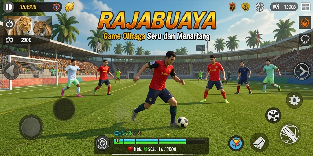 Screenshot gameplay RAJABUAYA menampilkan olahraga seru dan kompetitif.