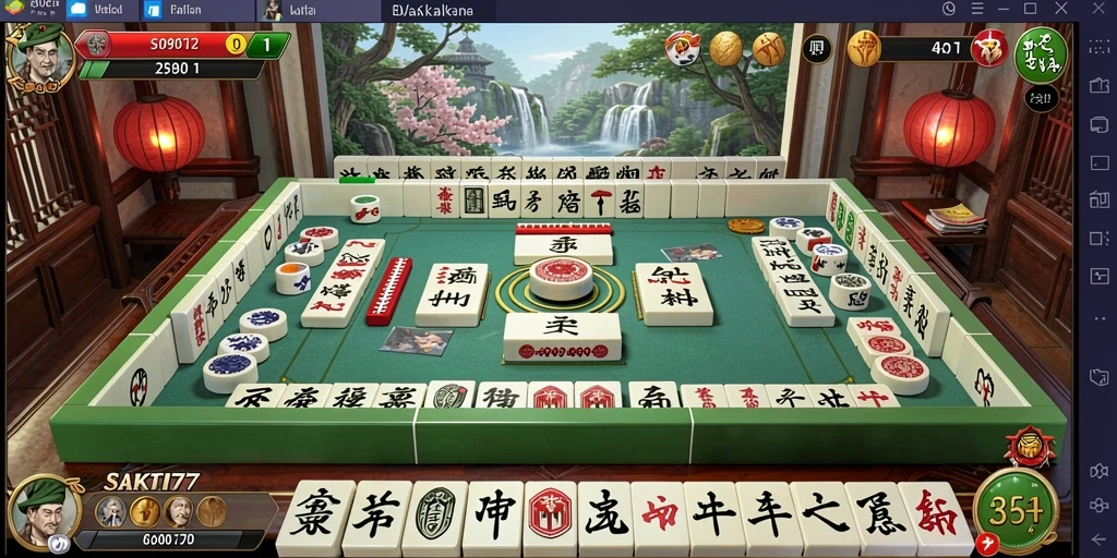 Tampilan gameplay Mahjong yang seru dan menantang di SAKTI77.