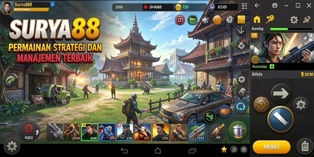 Tampilan gameplay SURYA88 yang memukau dan strategis.