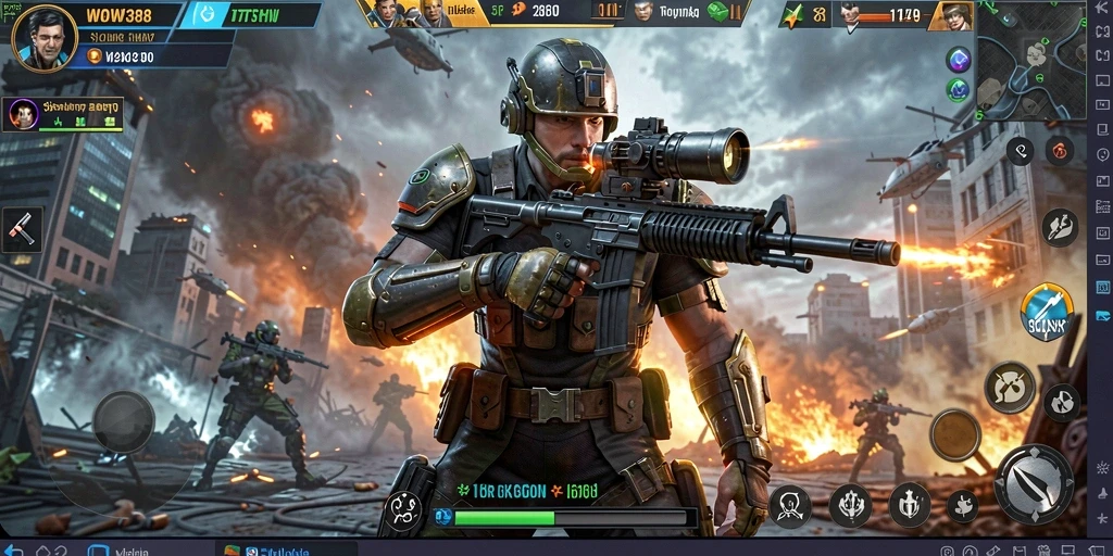 Tangkapan layar WOW388 yang menunjukkan aksi gameplay strategi yang intens.